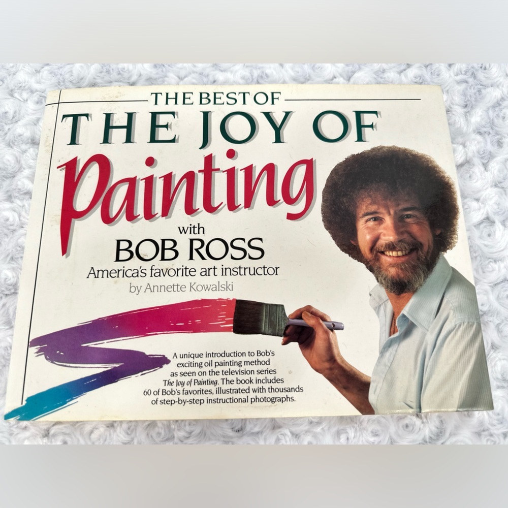 Vintage Bob Ross The Joy of Painting Hardback Book
